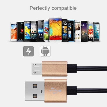 Micro USB Cable for Charging and Data Transfer in Daily Life - durable gold micro USB to USB cable compatible with multiple Android phones
