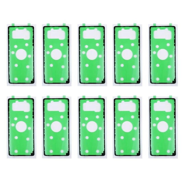 Samsung Galaxy Note 8 Rear Housing Adhesive for Phone Fixes - green adhesive strips for reattaching rear cover, prevents dust and secures housing