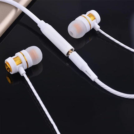 Compact Adapter for Connecting Headphones to USB-C Devices - white 3.5mm to USB-C inline adapter with earphones for music and calls