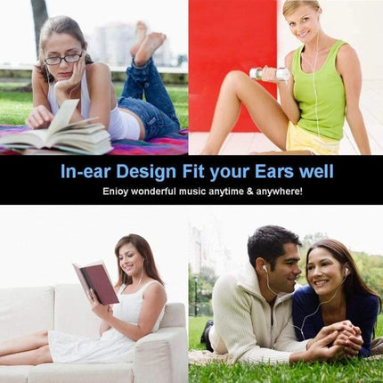 Stereo Earphones With 8 Pin Connector For Commuting And Calls - wired in-ear stereo with inline controls for commuters