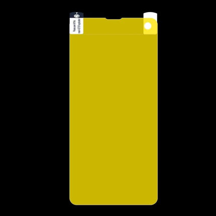 ENKAY Hat-Prince Hydrogel Screen Protector for Galaxy S10 clear flexible film showing protective yellow installation layer