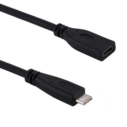 Versatile USB-C Adapter Cable for Daily Device Connections - black Type-C 3.1 male to female extender for charging and data transfer