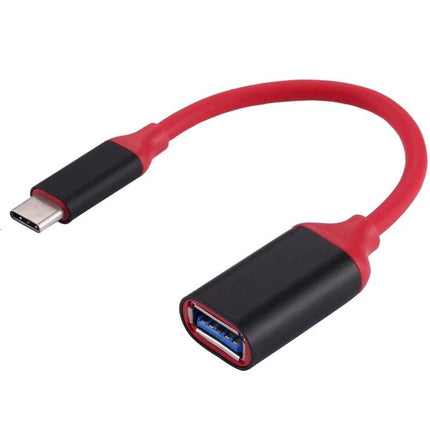 USB-C Adapter for Daily Device Connections on Your Phone - red USB-C to USB-A OTG adapter for connecting flash drives and keyboards