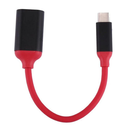 USB-C Adapter for Daily Device Connections on Your Phone - red USB-C to USB-A OTG adapter for flash drives and mice