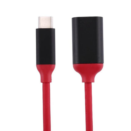 USB-C Adapter for Daily Device Connections on Your Phone - red cable USB-C to female USB adapter for phone file transfer and peripherals