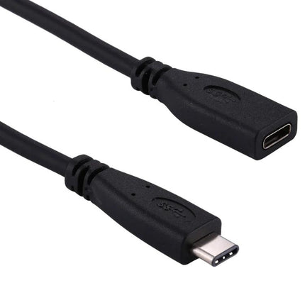 USB-C Adapter Cable for Everyday Device Charging Needs - black Type-C male to female extension cable for desk and car charging