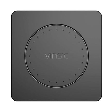 Keep your devices charged daily with the Vinsic Wireless Pad black Qi wireless charging pad for smartphone and earbuds, slim desk or bedside charger