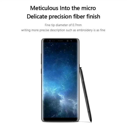 Stylus Pen for Samsung Galaxy Note 8 - For Writing and Noting, fine 0.7mm tip replacement stylus shown with Note 8 (N9500)