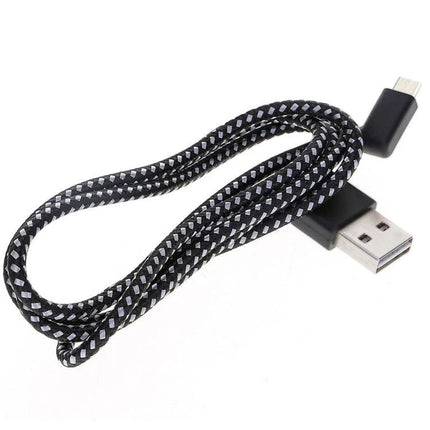 Short cable for daily phone charging and on-the-go connections - braided USB-A to USB-C short charging and data cable