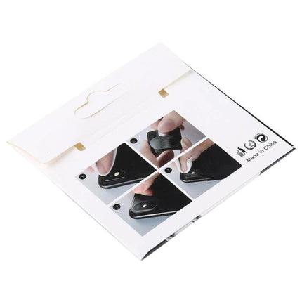 Soft Fiber Packaging Boxes for Camera Lens Film, 100 Pack — white soft fiber box with instruction images for protecting camera lens film