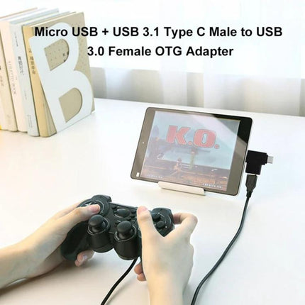 OTG Adapter for Connecting USB Drives on Daily Devices - tablet gaming controller connected via OTG cable