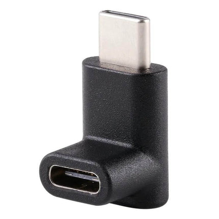 Elbow Design USB-C Extension Adapter for Charging and Data Transfer compact black right-angle USB-C extender for tight spaces