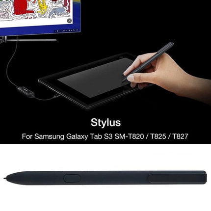 Stylus Pen for Galaxy Tab S3 - Ergonomic Design for Drawing and Notes showing hand using stylus on tablet with ergonomic grip