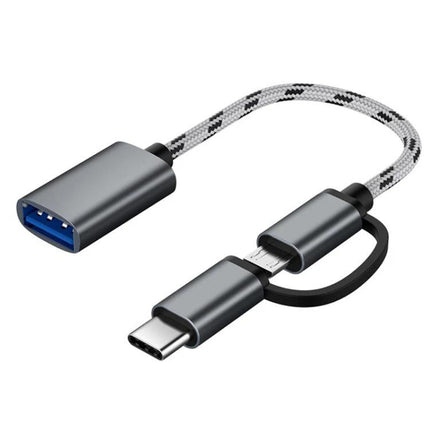 Adapter Cable for Linking USB Devices to Smartphones Daily - Micro USB to USB 3.0 OTG adapter cable for travel and remote work