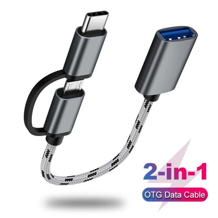 Adapter Cable for Linking USB Devices to Smartphones Daily - USB 3.0 OTG Micro USB to USB-A adapter cable for file transfer
