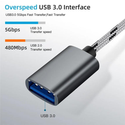 Adapter Cable for Linking USB Devices to Smartphones Daily - USB 3.0 Micro USB OTG adapter cable for fast 5Gbps file access while traveling
