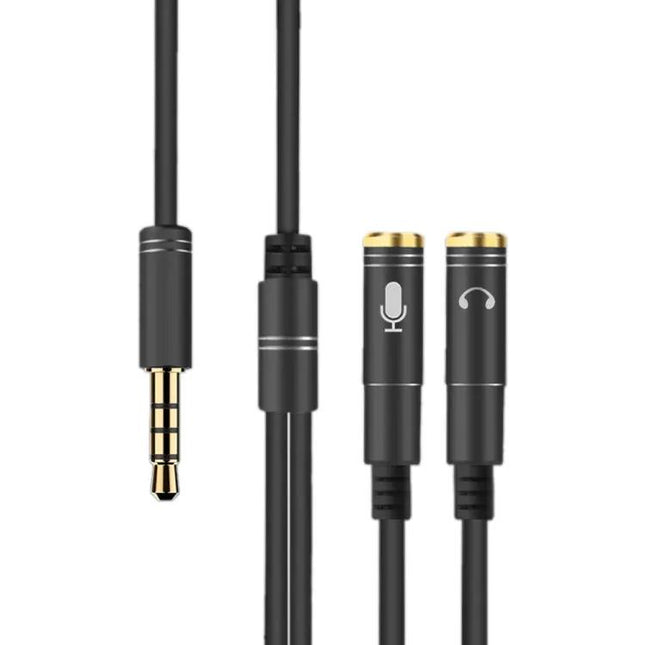 3.5mm Male To Dual 3.5mm Female Audio Splitter Cable 32cm | Syndmart