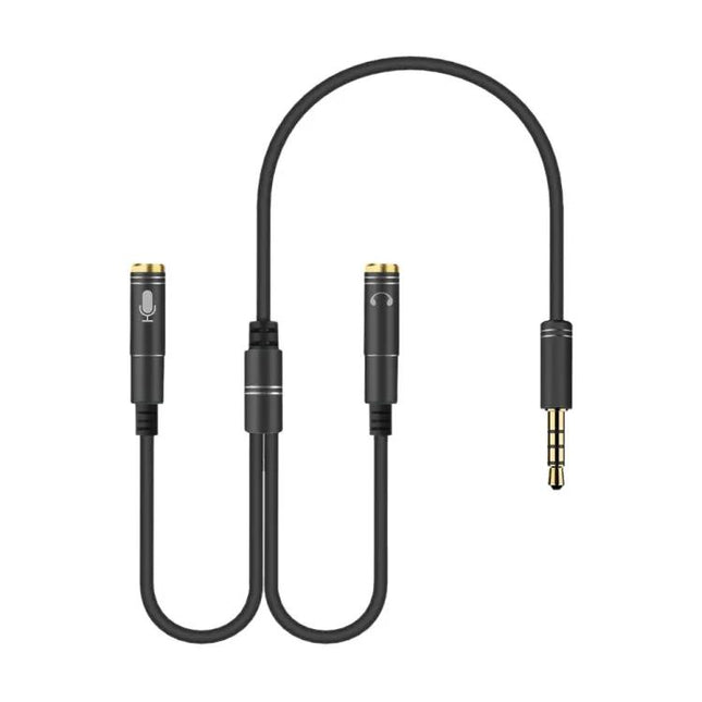 3.5mm Male To Dual 3.5mm Female Audio Splitter Cable 32cm | Syndmart