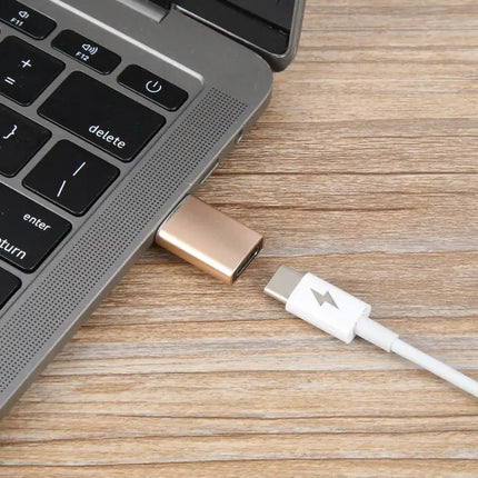 This adapter connects USB-C devices for everyday charging