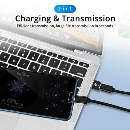 Alt Tag: USB-C Adapter for Daily Device Connections at Home - reversible plug for fast charging and data transfer between phone and laptop