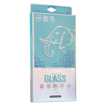 Elephant Pattern Paper and Plastic Packaging Box for Screen Protectors, 50 Pack - turquoise elephant print retail box for tempered glass screen protectors