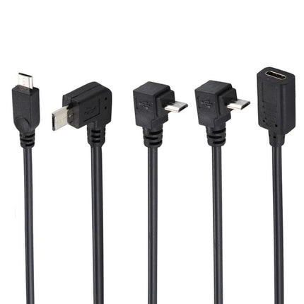 Versatile USB Cable for Everyday Smartphone Charging Needs - black multi-tip Type-C and Micro USB charging/data cable for home, travel, work