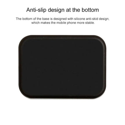 Practical Desk Stand for Type-C Smartphone Charging - anti-slip silicone base view of aluminum alloy stand for stable charging and hands-free use