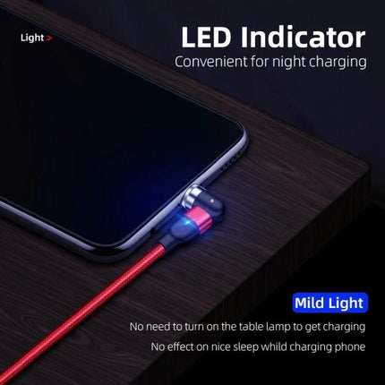 Essential Magnetic USB Cable for Everyday Device Charging with LED indicator and rotating joint for night charging