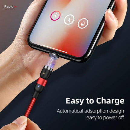Essential Magnetic USB Cable for Everyday Device Charging showing magnetic connector attached to smartphone for easy charging