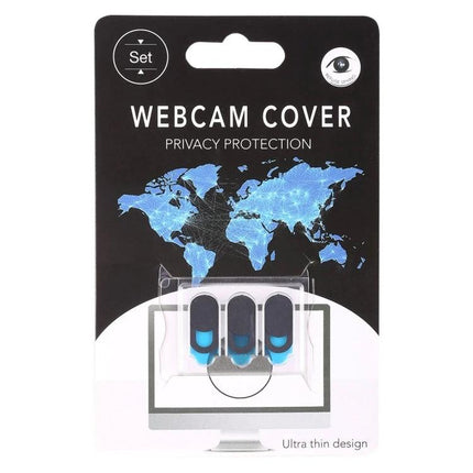 Black Privacy Webcam Cover For Laptops And Devices ultra-thin slide-on privacy webcam cover in black, residue-free and closes laptop lid
