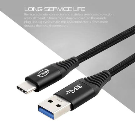 A Nylon Braided USB-C Cable for Everyday Device Charging