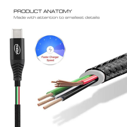 A Nylon Braided USB-C Cable for Everyday Device Charging