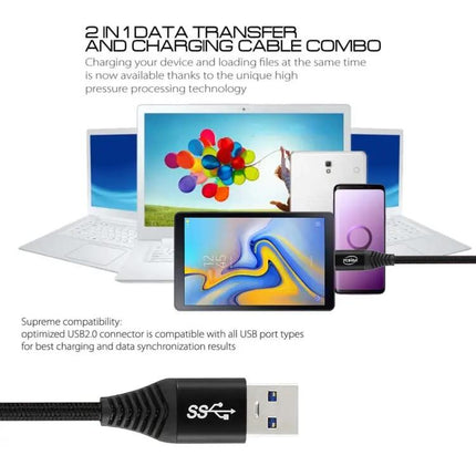 A Nylon Braided USB-C Cable for Everyday Device Charging