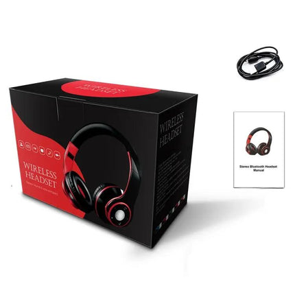 SG-8 Bluetooth 4.0 + EDR Headphones Wireless Over-ear TF Card FM Radio Stereo Music Headset with Mic | Syndmart