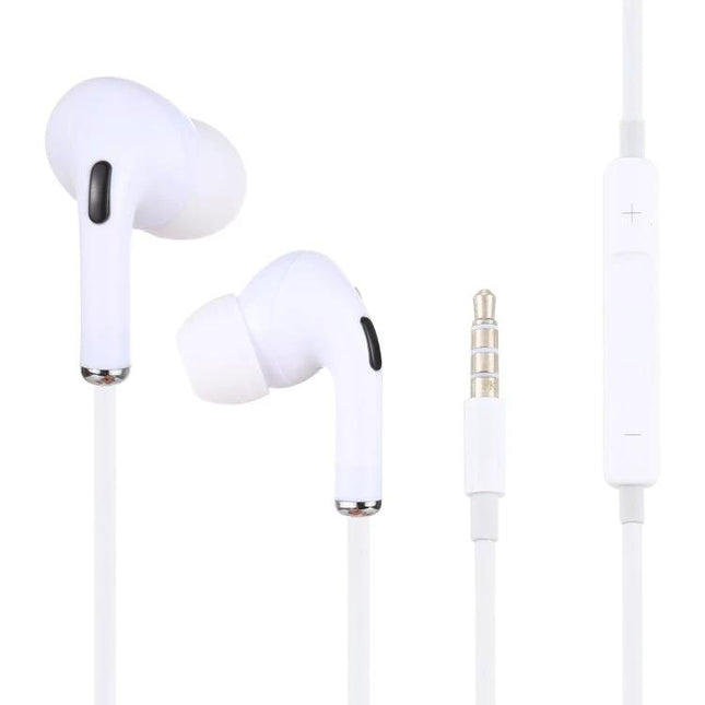 Wired In-Ear Earphones With Microphone For Calls And Commuting white 3.5mm earbuds with inline mic and volume remote