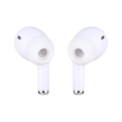 Wired In-Ear Earphones With Microphone For Calls And Commuting white earbuds with mic, 1.2m cable, secure fit for commuting and calls