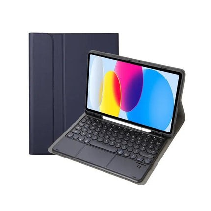 Leather Texture Bluetooth Keyboard Case for iPad 10th Generation
