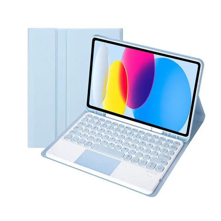 Leather Texture Bluetooth Keyboard Case for iPad 10th Generation