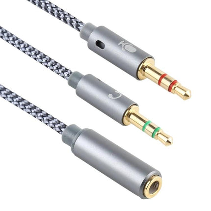 Compact Audio Cable for Daily Device Connections and Calls - gold-plated 3.5mm braided cable for car, phone and headphones