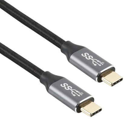 Practical 0.5m USB-C Cable for Home and Travel Connections — compact USB-C to USB-C braided cable for fast charging and 10Gbps data transfer