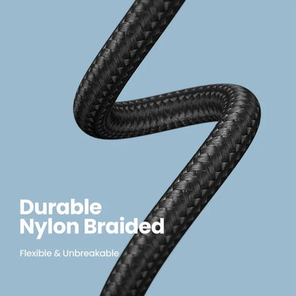 Practical 0.5m USB-C Cable for Home and Travel Connections – durable nylon braided, flexible 0.5m cable for fast charging and 10Gbps data transfer