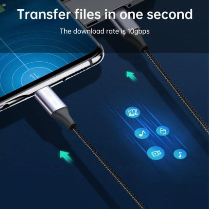 Practical 0.5m USB-C Cable for Home and Travel Connections charging phone and laptop on a desk with fast 10Gbps data transfer