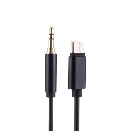 Essential Adapter Cable for Everyday Phone Audio Connections - USB Type-C to 3.5mm audio adapter cable for wired earbuds and speakers, black
