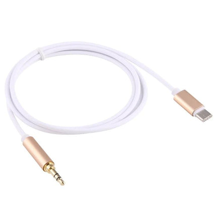 Essential Adapter Cable for Everyday Phone Audio Connections – white USB-C to 3.5mm cable for wired earbuds and speakers