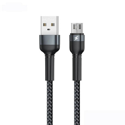 REMAX Cable for Everyday Device Charging and Data Needs - braided USB to Micro USB cable for reliable daily charging and file transfer