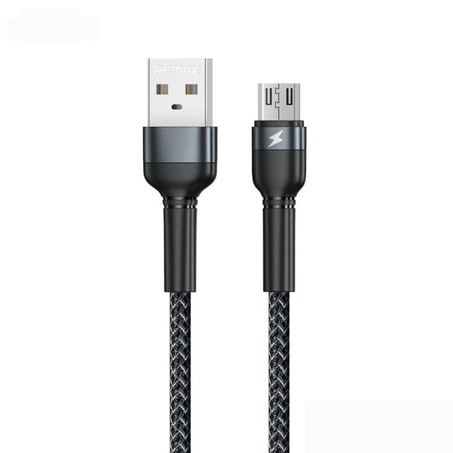 REMAX Cable for Everyday Device Charging and Data Needs - braided USB to Micro USB cable for reliable daily charging and file transfer