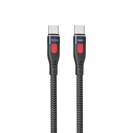 REMAX Cable for Daily Device Charging at Home or Travel - braided Type-C to USB-C 100W charging cable for smartphone and laptop