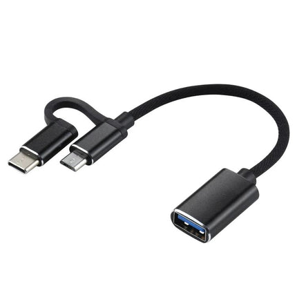 Adapter Cable for Connecting USB Drives to Phones Daily - Micro USB & Type-C OTG adapter cable for phones and tablets