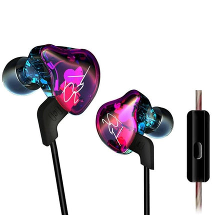 Wired Smartphone Earphones For Commuting With Carbon Fiber in colorful transparent shells, ergonomic in-ear fit for commuting