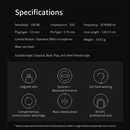 Wired Smartphone Earphones For Commuting With Carbon Fiber ergonomic in-ear commuting earphones with carbon fiber finish and 3.5mm jack